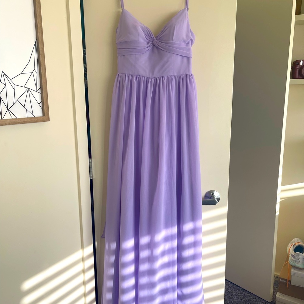 Azazie Bridesmaid Dress - Zeya (Size A8, Lilac)